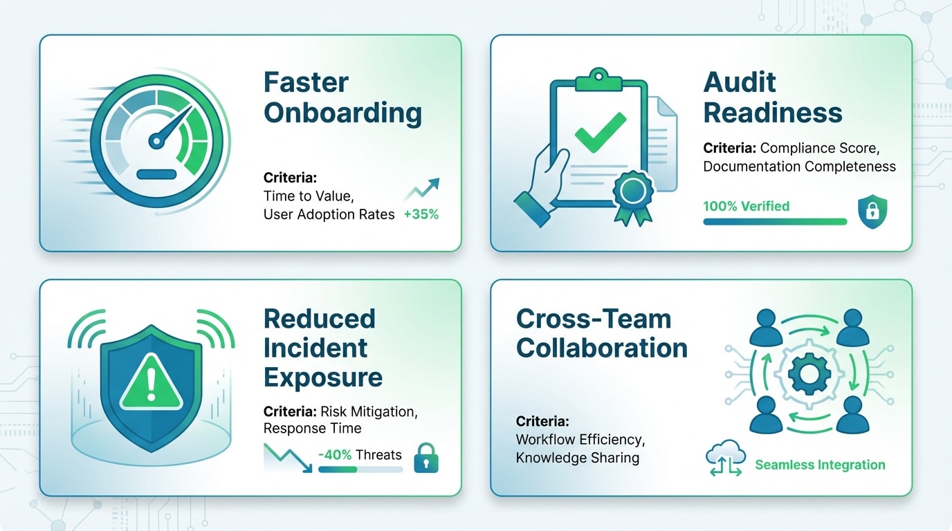 Evaluating vendor risk management software based on business outcomes with demo scenario planning