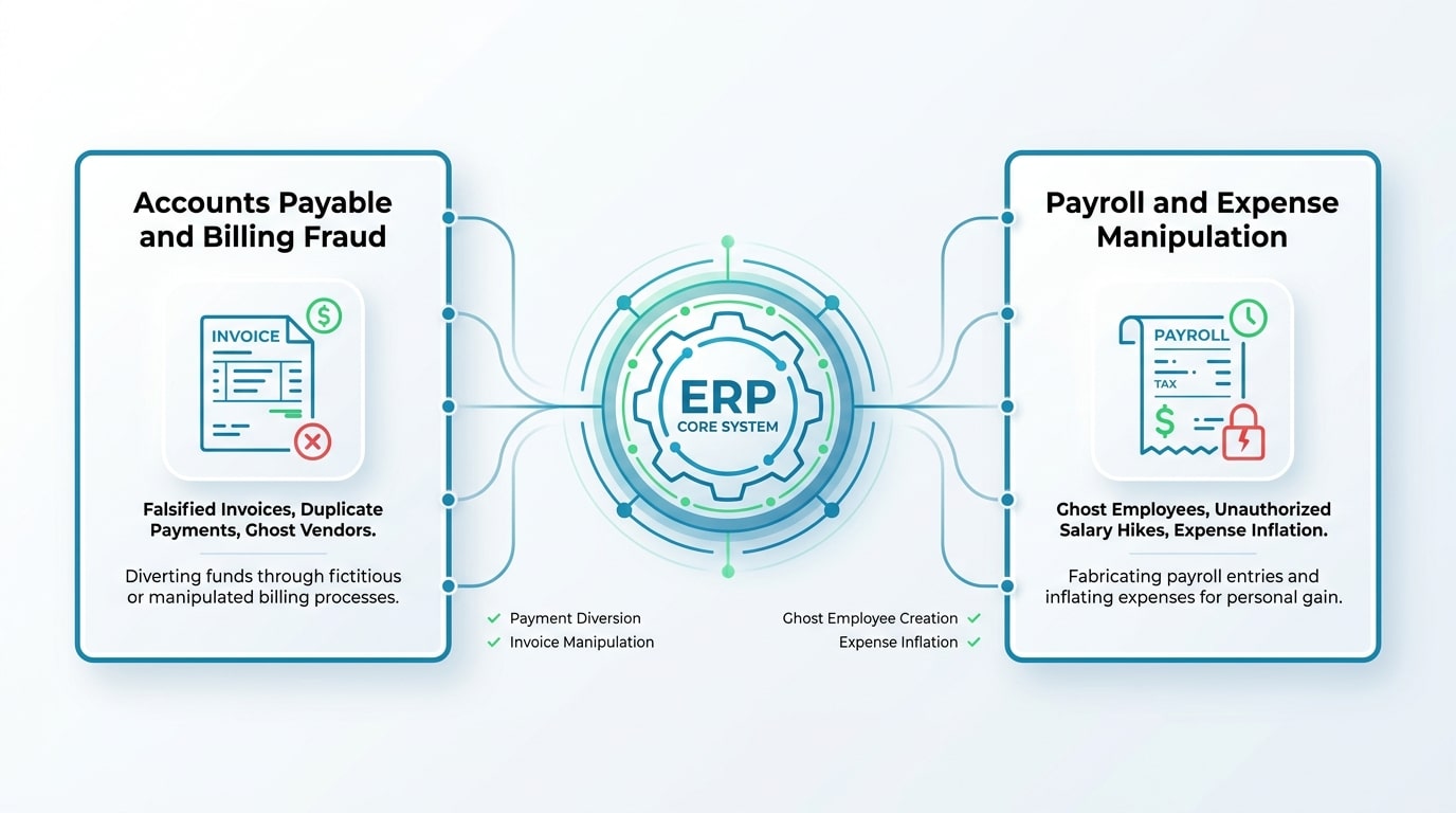 Common high-value ERP fraud scenarios