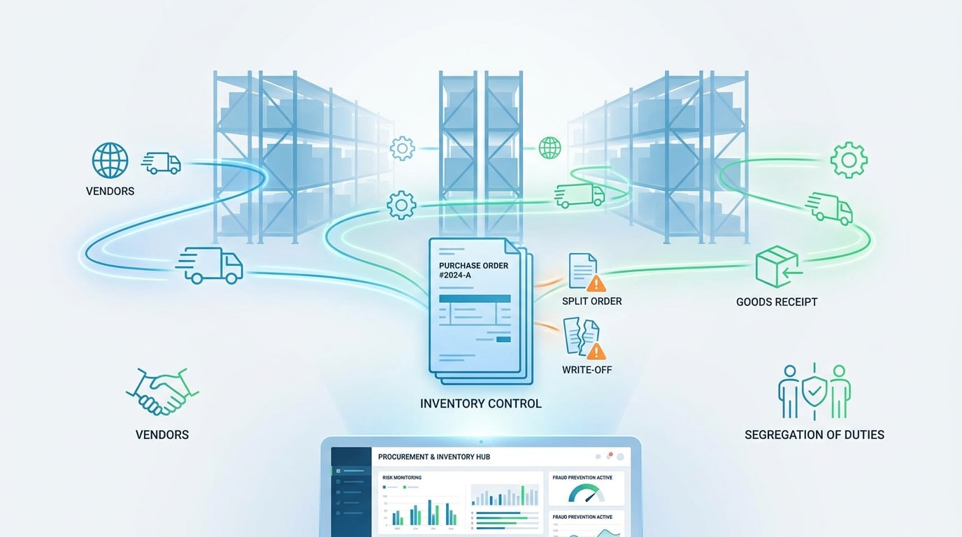 Fraud signals in procurement and inventory ERP modules