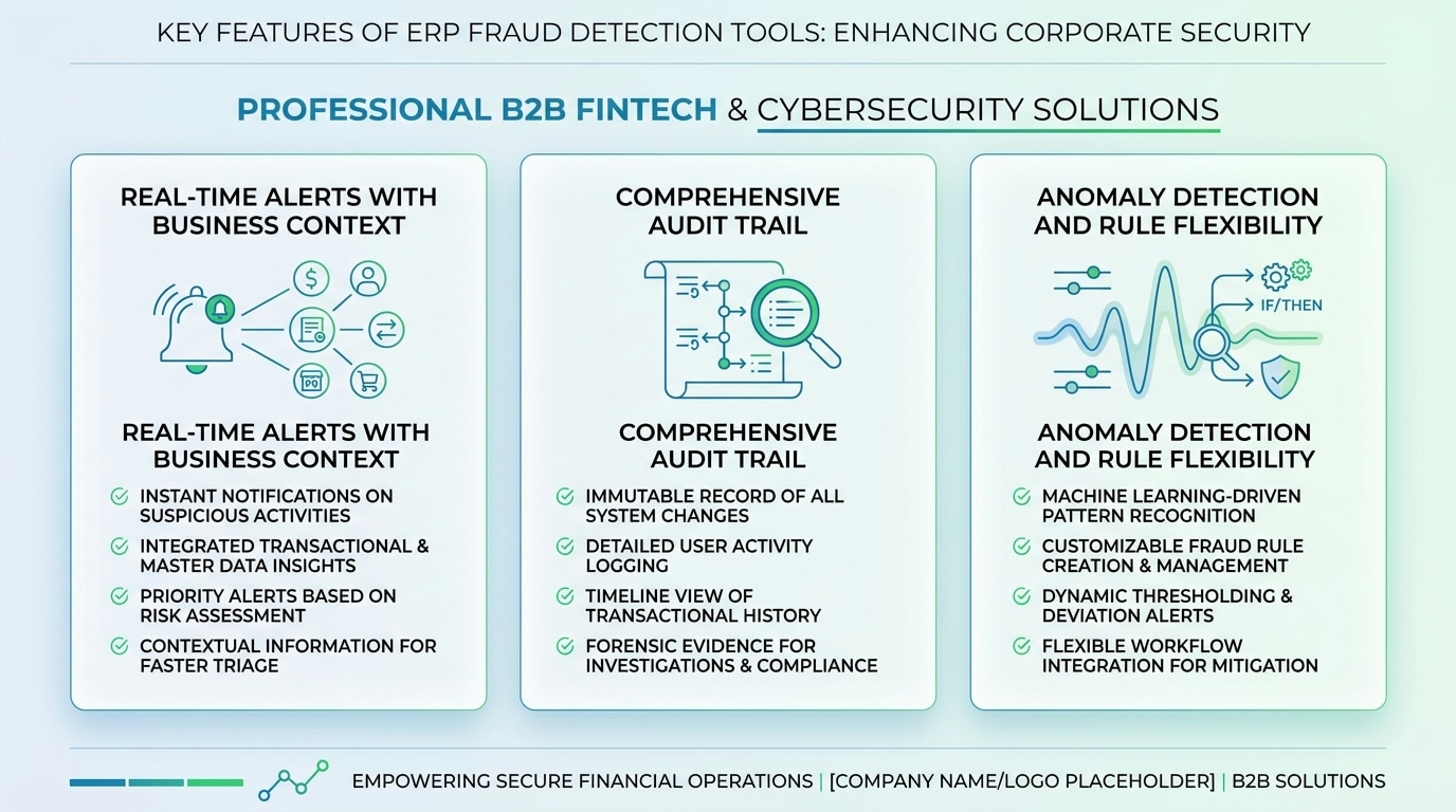 Key features to evaluate in ERP fraud detection tools