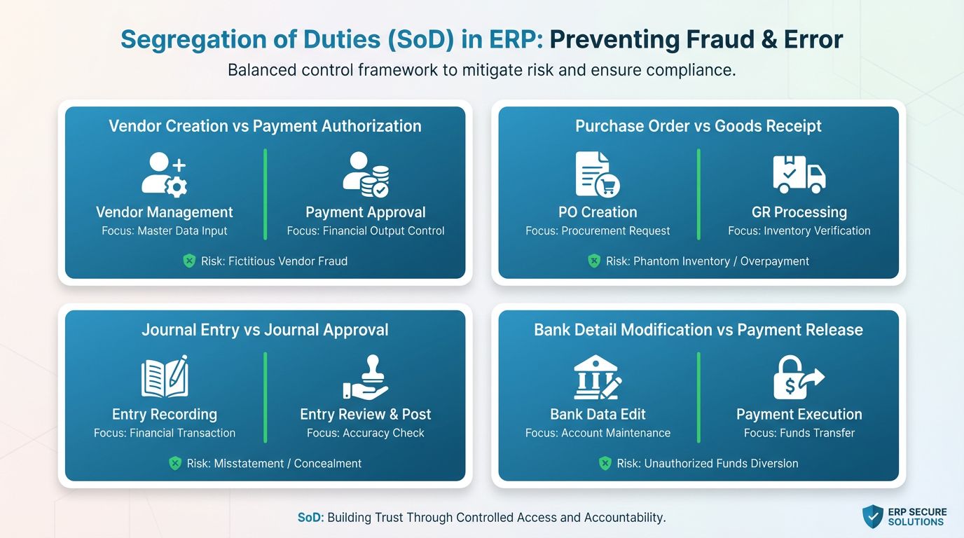 Separation of duties as a structural barrier against ERP fraud